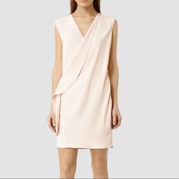 AllSaints Aurie Dress - Blush Pink - NWT - Picture 1 of 5
